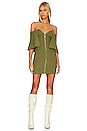 view 1 of 3 x REVOLVE Miki Off Shoulder Mini Dress in Olive Green