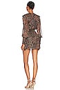 view 3 of 4 x REVOLVE Sumner Metallic Mini Dress in Rust Floral Multi