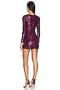 view 3 of 4 x REVOLVE Krisha Mini Dress in Deep Magenta