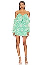 view 1 of 3 x REVOLVE Tanya Mini Dress in Green & Ivory Floral