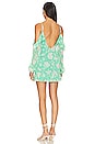 view 3 of 3 x REVOLVE Tanya Mini Dress in Green & Ivory Floral