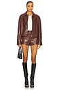 view 5 of 6 x REVOLVE Demi Faux Leather Short in Chocolate Brown
