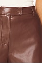 view 6 of 6 x REVOLVE Demi Faux Leather Short in Chocolate Brown
