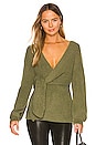 view 1 of 4 x REVOLVE Khalida Wrap Sweater in Forest Green