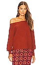 view 1 of 4 Winifred Wide Neck Sweater in Burnt Orange