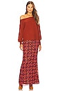 view 4 of 4 Winifred Wide Neck Sweater in Burnt Orange