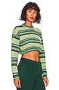 view 2 of 4 Kinley Cropped Pullover in Green Multi