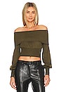 view 1 of 4 X REVOLVE Chey Off Shoulder Sweater in Dark Olive