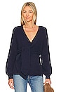 view 1 of 4 x REVOLVE Khalida Wrap Sweater in Navy