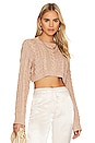 view 1 of 4 x REVOLVE Abia Cropped Cable Sweater in Tan