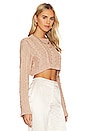 view 2 of 4 x REVOLVE Abia Cropped Cable Sweater in Tan