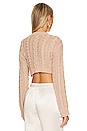 view 3 of 4 x REVOLVE Abia Cropped Cable Sweater in Tan