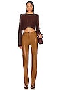 view 4 of 4 x REVOLVE Abia Cropped Cable Sweater in Dark Brown