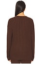view 3 of 4 x REVOLVE Irvina Ribbed V Neck in Chocolate Brown