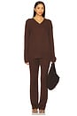 view 4 of 4 x REVOLVE Irvina Ribbed V Neck in Chocolate Brown
