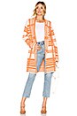 view 1 of 4 x REVOVLE Andi Sweater Coat in Copper Plaid