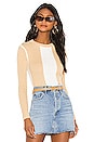 view 1 of 4 X REVOLVE Boulevard Sweater in Nude & White Stripe