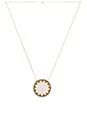 view 1 of 3 House of Harlow Sunburst Pendant Necklace in White