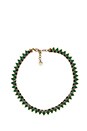 view 1 of 3 House of Harlow Wren Feather Collar in Gold & Malachite