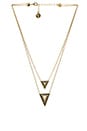 view 1 of 3 House of Harlow Teepee Triangle Necklace in Gold & Ivory