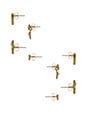 view 2 of 3 House of Harlow Tessellation Stud Earring Set in Gold & Black