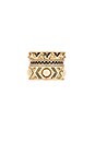 view 3 of 4 House of Harlow Dorelia Stacked Ring Set in Gold