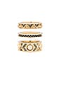 view 4 of 4 House of Harlow Dorelia Stacked Ring Set in Gold