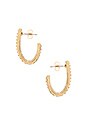 view 2 of 2 Helicon Statement Earrings in Gold & Black