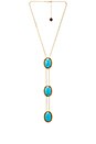 view 1 of 1 Tanta 3 Tier Bolo Pendant in Gold & Turquoise