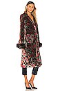 view 3 of 5 x REVOLVE Bentley Boudoir Fur Trim Jacket in Noir Floral Multi