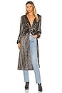 view 1 of 4 MANTEAU LARGE MICHALINA in Noir Multi
