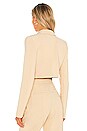 view 3 of 4 x REVOLVE Prague Cropped Blazer in Taupe