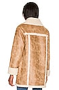 view 4 of 5 MANTEAU LOWELLE in Natural Tan