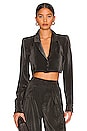 view 1 of 4 x REVOLVE Cardella Cropped Blazer in Slate Grey