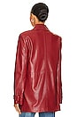 view 4 of 5 x REVOLVE Bordeaux Faux Leather Blazer in Red