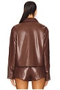 view 4 of 5 x REVOLVE Rapha Faux Leather Jacket in Chocolate Brown