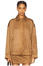 view 2 of 5 x REVOLVE Della Faux Suede Jacket in Camel Brown