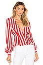 view 1 of 4 X REVOLVE Chandra Jacket in Red & White Stripe