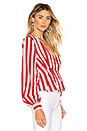 view 2 of 4 CHAQUETA CHANDRA in Red & White Stripe