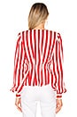 view 3 of 4 BLOUSON CHANDRA in Red & White Stripe