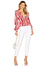 view 4 of 4 BLOUSON CHANDRA in Red & White Stripe