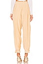 view 3 of 4 PANTALON TAILLE HAUTE TAMAR in Almond