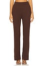 view 1 of 6 x REVOLVE Irvina Ribbed Pant in Chocolate Brown