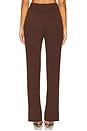 view 4 of 6 x REVOLVE Irvina Ribbed Pant in Chocolate Brown