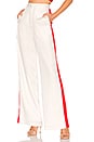 view 1 of 4 x REVOLVE Wide Leg Track Pants in White & Red