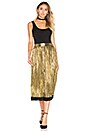 view 4 of 4 x REVOLVE Luna Midi Skirt in Gold
