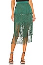 view 1 of 4 x REVOLVE Andres Fringe Skirt in Emerald