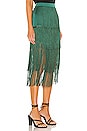 view 2 of 4 x REVOLVE Andres Fringe Skirt in Emerald