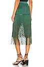 view 3 of 4 x REVOLVE Andres Fringe Skirt in Emerald