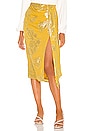 view 1 of 5 x REVOLVE Mirai Midi Skirt in Mustard Gold